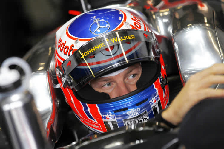 Jenson Button im Ofen von Malaysia.