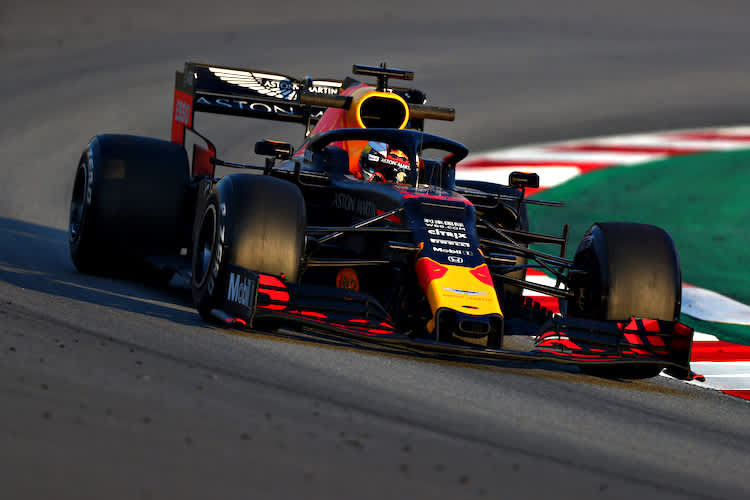 Max Verstappen bei den Wintertests
