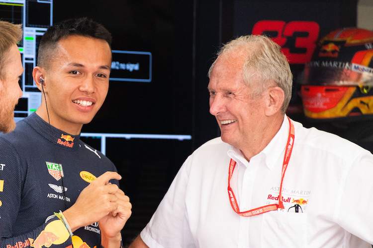 Dr. Helmut Marko mit Alex Albon