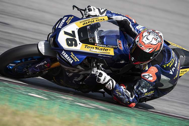 Loris Baz auf der neuen Yamaha