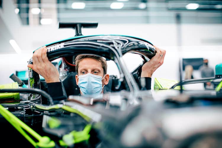 ​Romain Grosjean hat seine Sitzprobe schon absolviert  