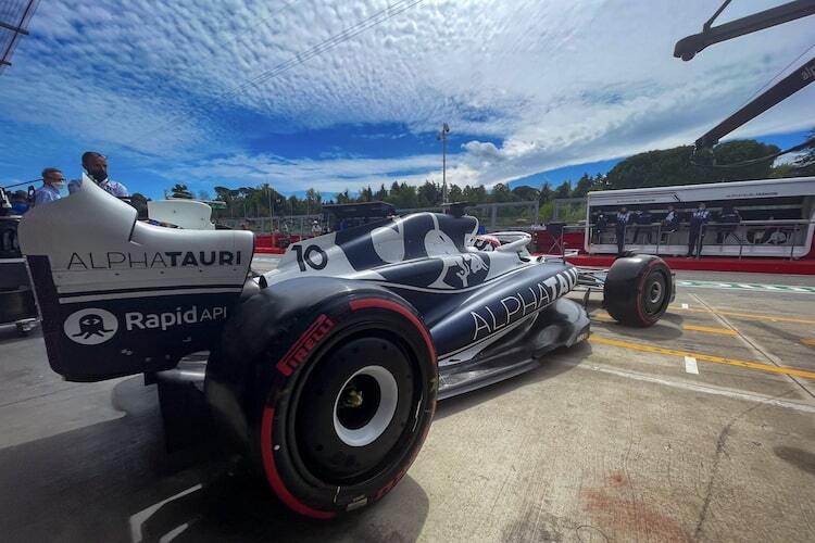 Pierre Gasly mit seinem AlphaTauri in Imola