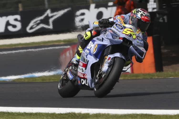 Rookie Fermin Aldeguer bekam den Unterschied zwischen Moto2 und MotoGP am Freitag auf Phillip Island deutlich zu spüren