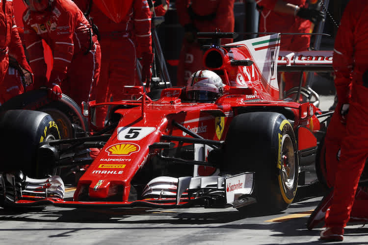 Sebastian Vettel in Monza