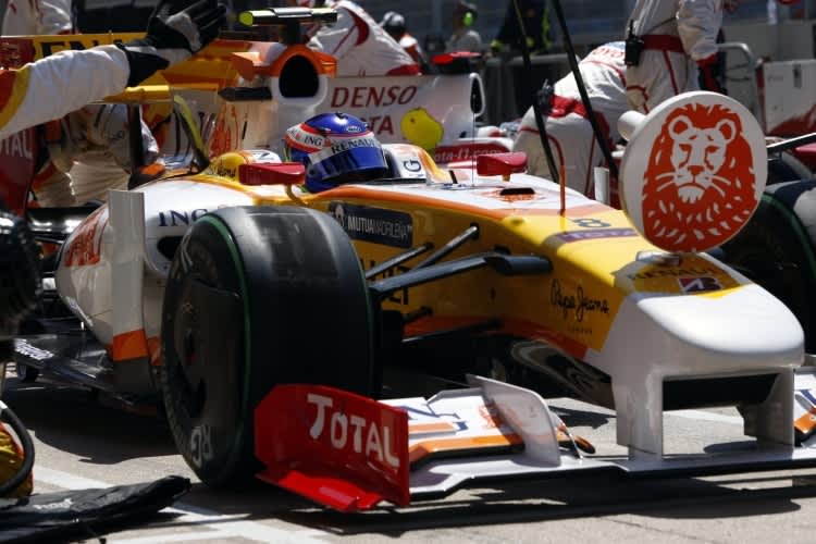 Romain Grosjean im Abschlusstraining.