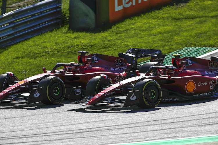 Heisses Duell Leclerc gegen Sainz