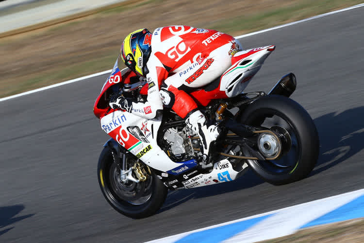 Das letztjährige MV-Agusta-Werksbike kommt wieder zum Einsatz