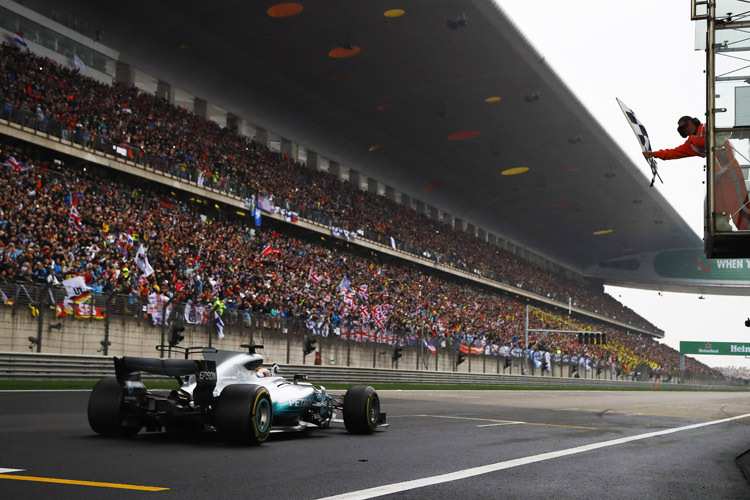 Die neue Formel 1 lockte mehr chinesische Fans als in den Vorjahren an die Strecke