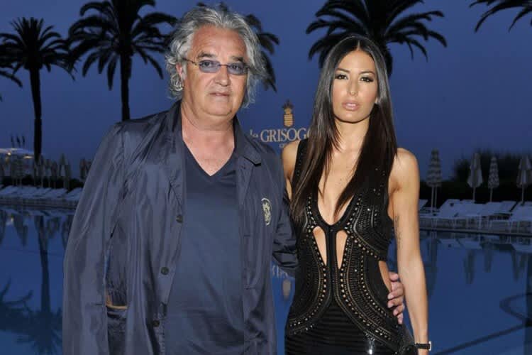 Flavio Briatore mit seiner Ehefrau Elisabetta