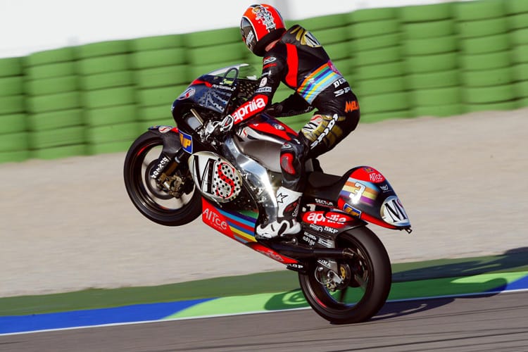 2002 gewann Marco Melandri auf Aprilia die 250er-WM