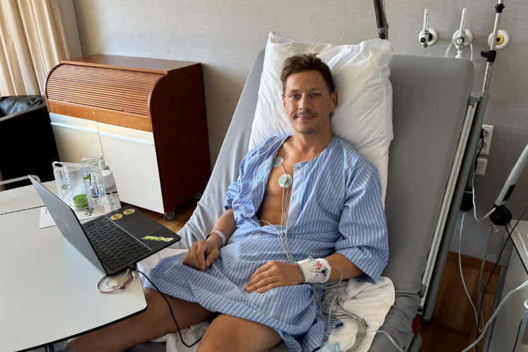 Dominique Aegerter vor der Operation am Freitagnachmittag