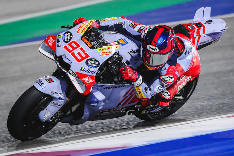 Immer noch gewöhnungsbedürftig: Marc Márquez auf der Gresini-Ducati