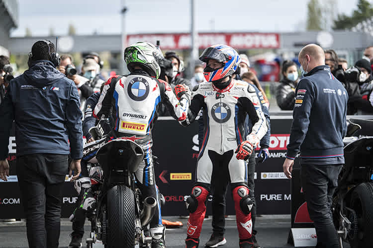 In Magny-Cours glänzten Laverty (li.) und Sykes mit den Startplätzen 1 und 2