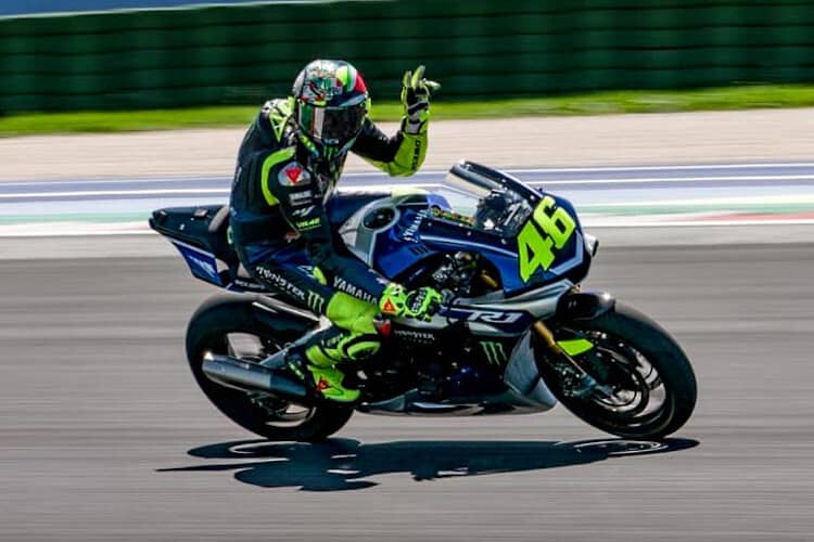 Valentino Rossi hatte sichtlich Spaß