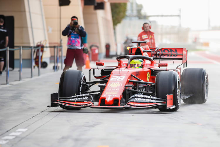 Mick Schumacher im Ferrari