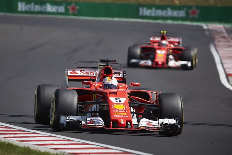 Sebastian Vettel und Kimi Räikkönen