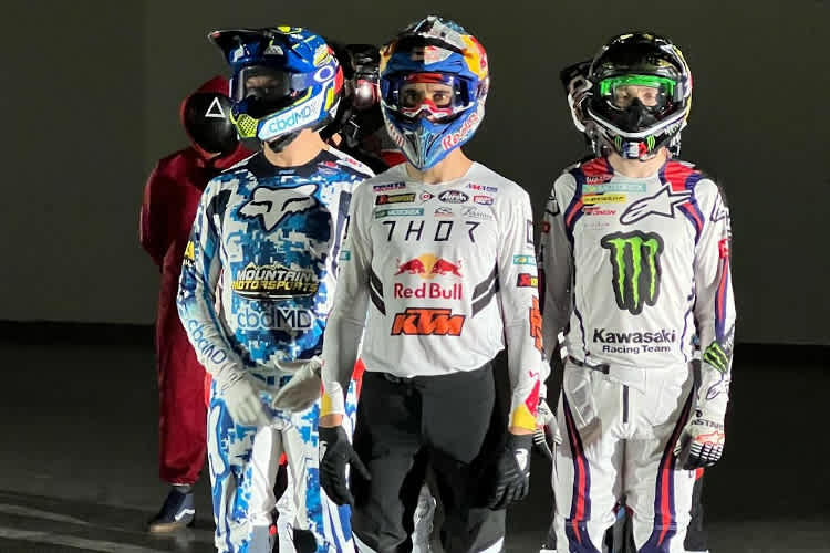 Treffen in Paris aufeinander: Chad Reed, Marvin Musquin und Romain Febvre