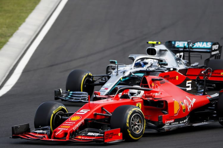 Sebastian Vettel hatte in Ungarn keine Chance gegen die Silberpfeile