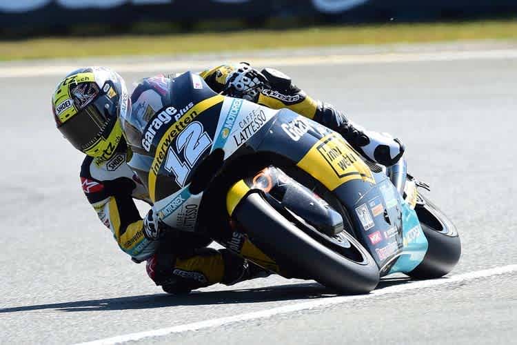 Tom Lüthi büßte nur 0,065 sec auf Johann Zarco ein