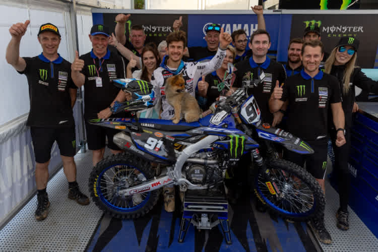 Jeremy Seewer wurde mit Yamaha WM-Dritter