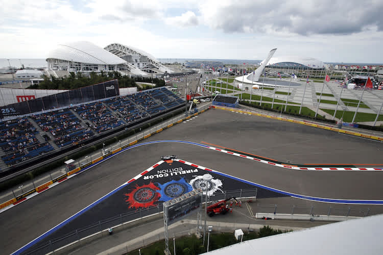 Lewis Hamilton in Sotschi