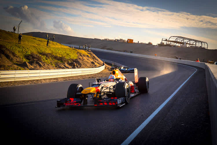 Max Verstappen bei der Eröffnung der umgebauten Zandvoort-Strecke