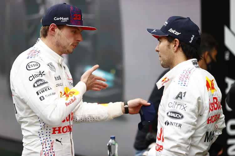 Max Verstappen und Sergio Pérez