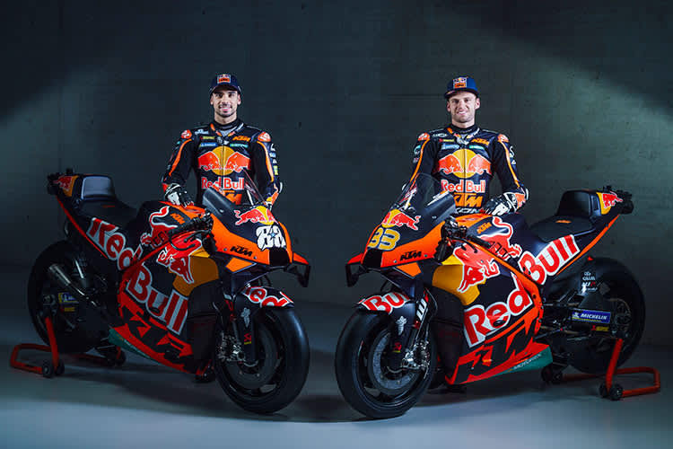 Das Red Bull-KTM-Team mit Binder (33 ) und Oliveira (88) 