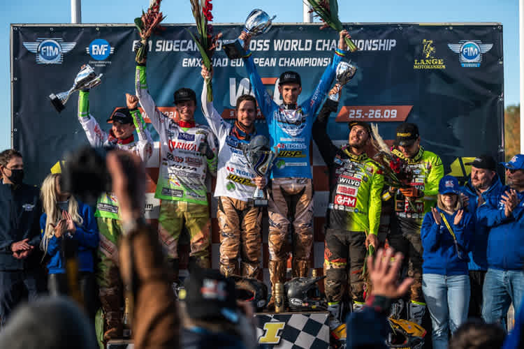 Titelaspiranten: Cermak, Veldman, R. Bax, Vanluchene, Musset und E. Bax (v.l.)