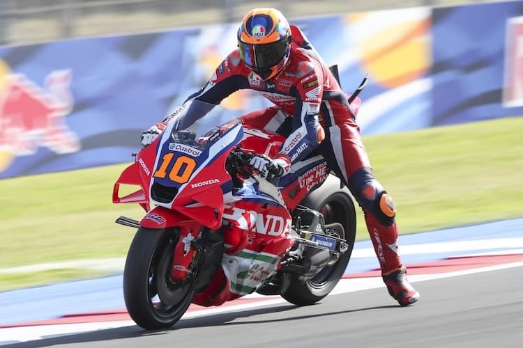 Platz 7 für Honda-Pilot Luca Marini