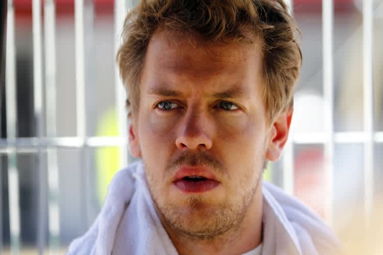 Ein ernster Sebastian Vettel