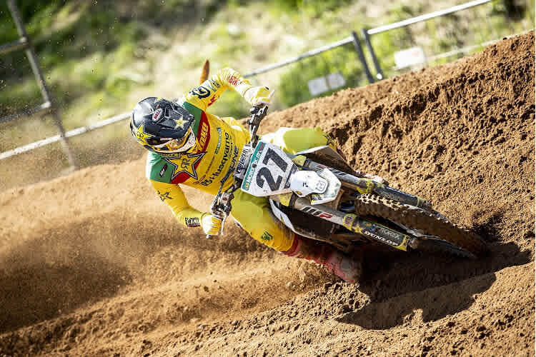 Arminas Jasikonis fuhr in Kegums den ersten Laufsieg seine MXGP-Karriere ein