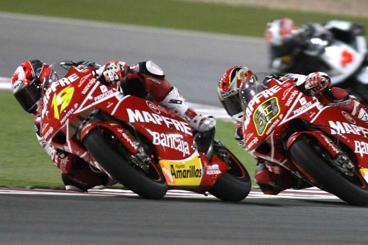 Alvaro Bautista noch vor Mike di Meglio