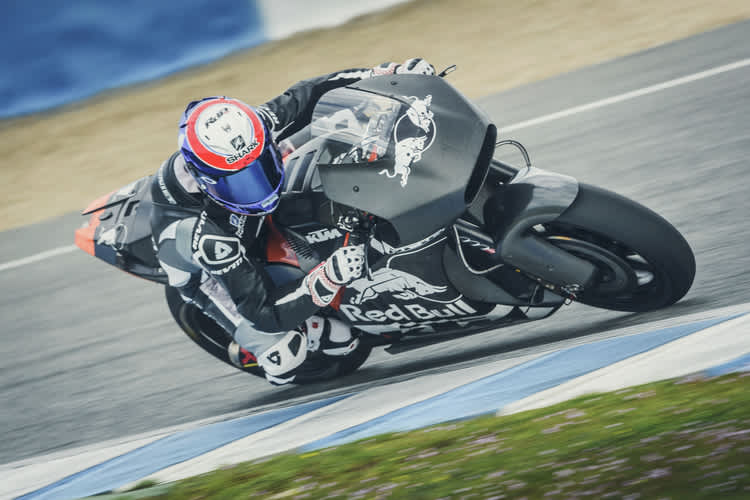 Randy de Puniet beim KTM-Test in Jerez