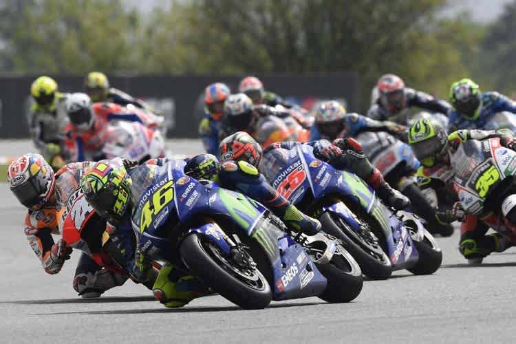 Valentino Rossi im Rennen von Brünn: «Die «different tyre»-Rule existiert nicht mehr