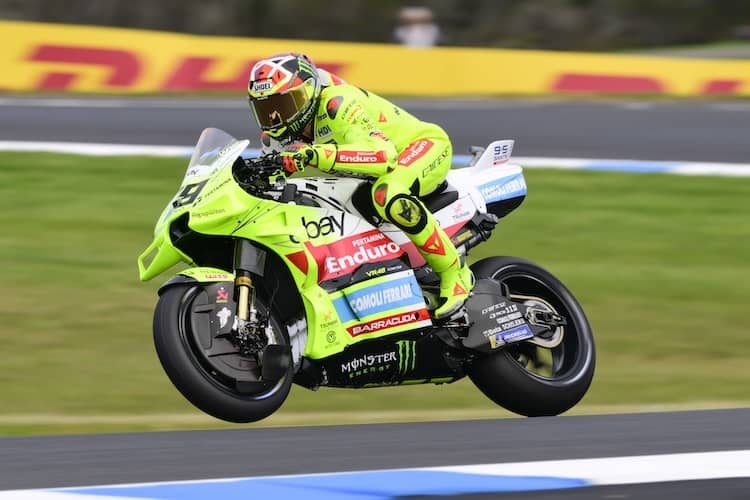VR46-Pilot Fabio Di Giannantonio flog über den Phillip Island Circuit