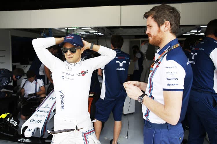 Felipe Massa mit Rob Smedley