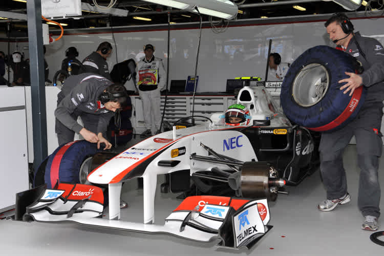 Sergio Pérez macht sich bereit