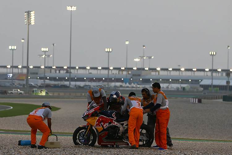 Jake Gagne im Kiesbett