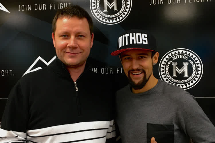 Arcuoso-Gründer Bruno Zimmerli mit Randy Krummenacher