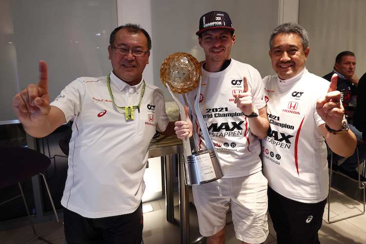 Honda wurde 2021 mit Red Bull Racing und Max Verstappen Formel-1-Weltmeister