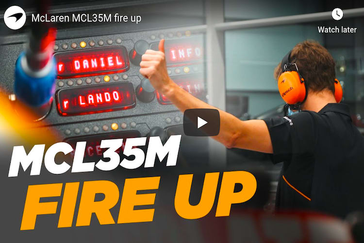 Der Mercedes-Motor im McLaren läuft