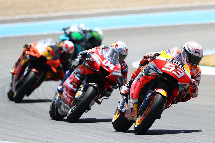 Marc Marquez vor Andrea Dovizioso