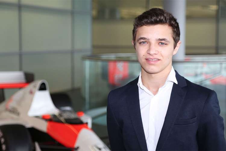 Der junge Lando Norris