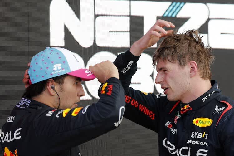 Sergio Pérez und Max Verstappen