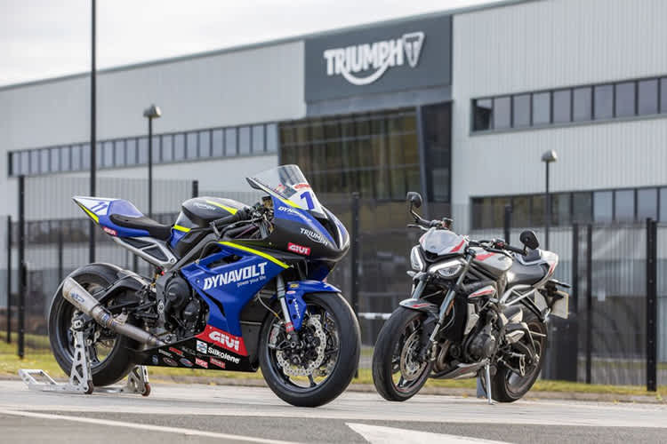 2022 in der WM dabei: Triumph Street Triple RS 765