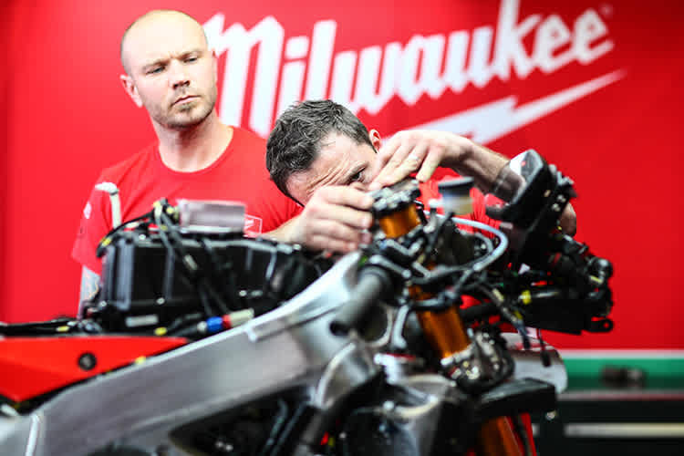 Für den Moment ist das Bike von Laverty verwaist