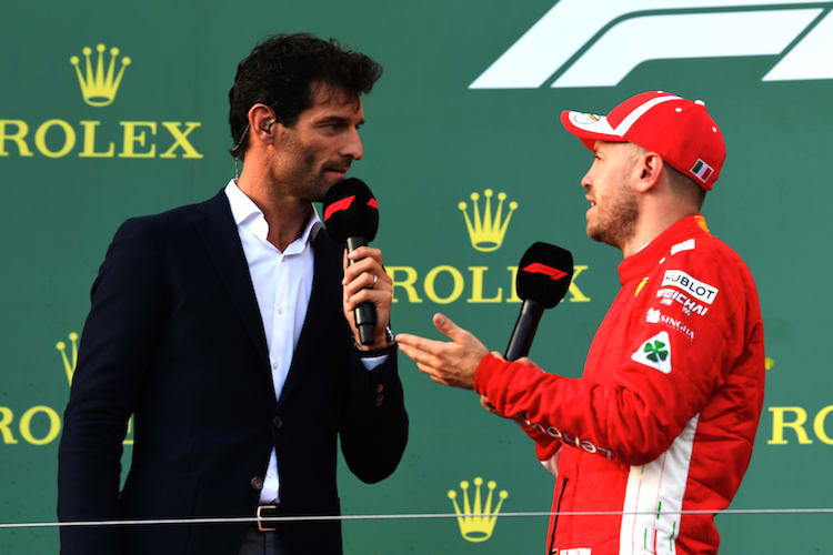 Mark Webber mit Sebastian Vettel