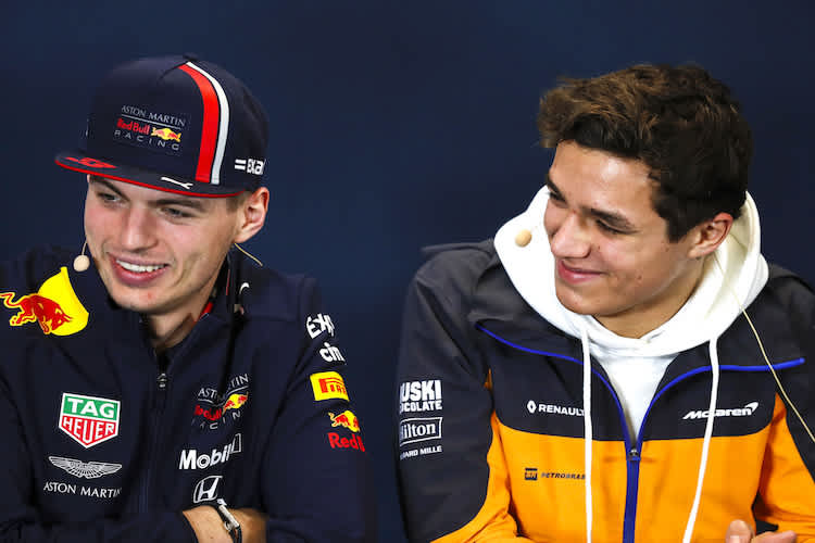 Max Verstappen und Lando Norris