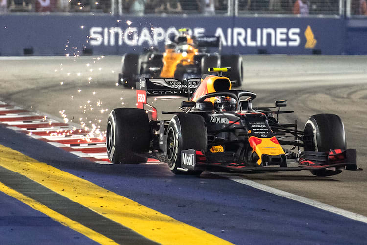 Alex Albon in Singapur